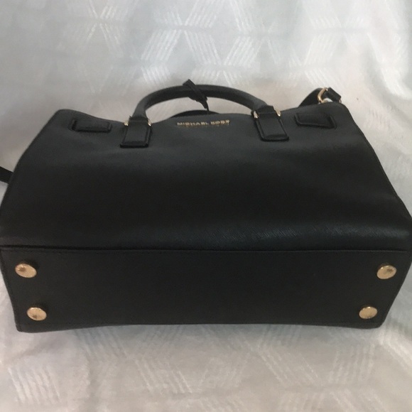 Michael Kors Dillon Saffiano Leather Satchel - Black - Picture 5 of 16